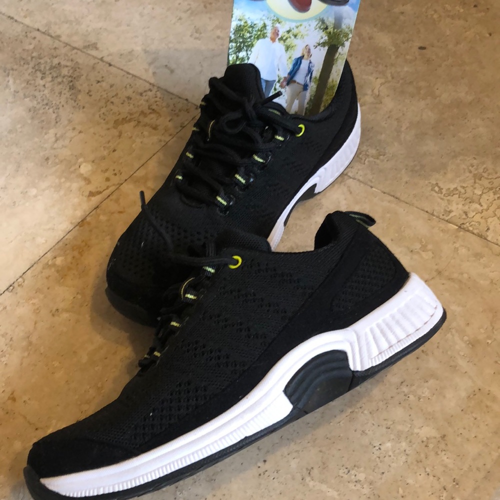 ORTHOFEET WOMENS ATHLETIC BLACK